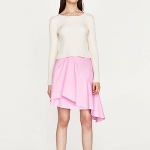 ZARA ASYMMETRICAL SKIRT PINK